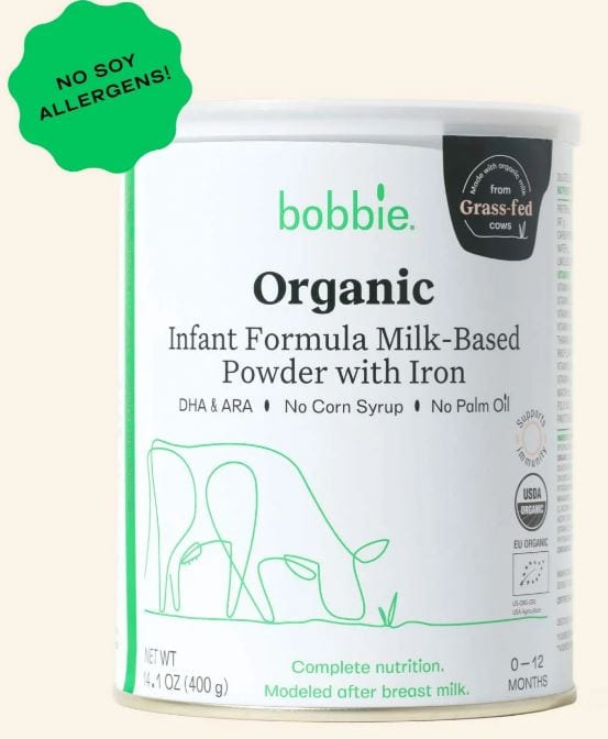 Bobbie Organic Baby Formula