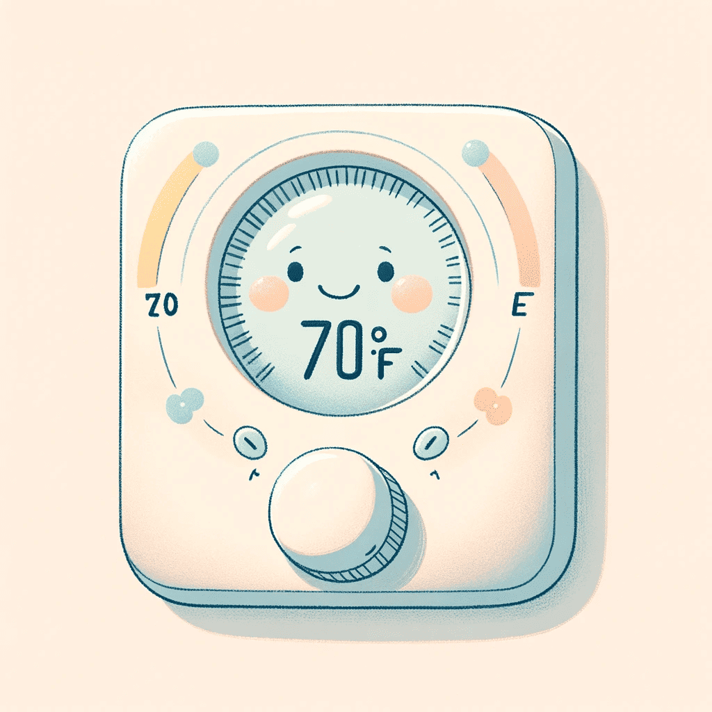 Ideal temperature for baby to sleep at is about 70 degrees Fahrenheit