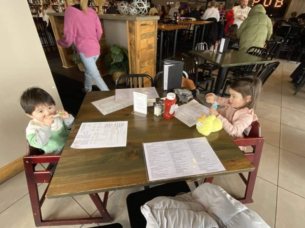 Seating your kids apart at restaurant