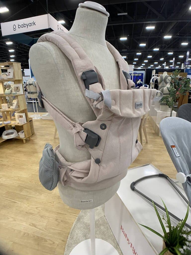 Baby Bjorn removable storage pocket attached to the carrier