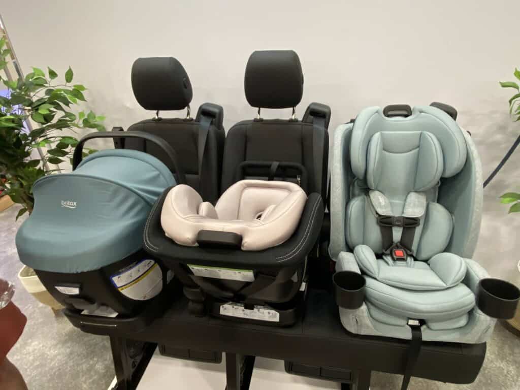 Britax new pastel colors and plush soft materials for car seats