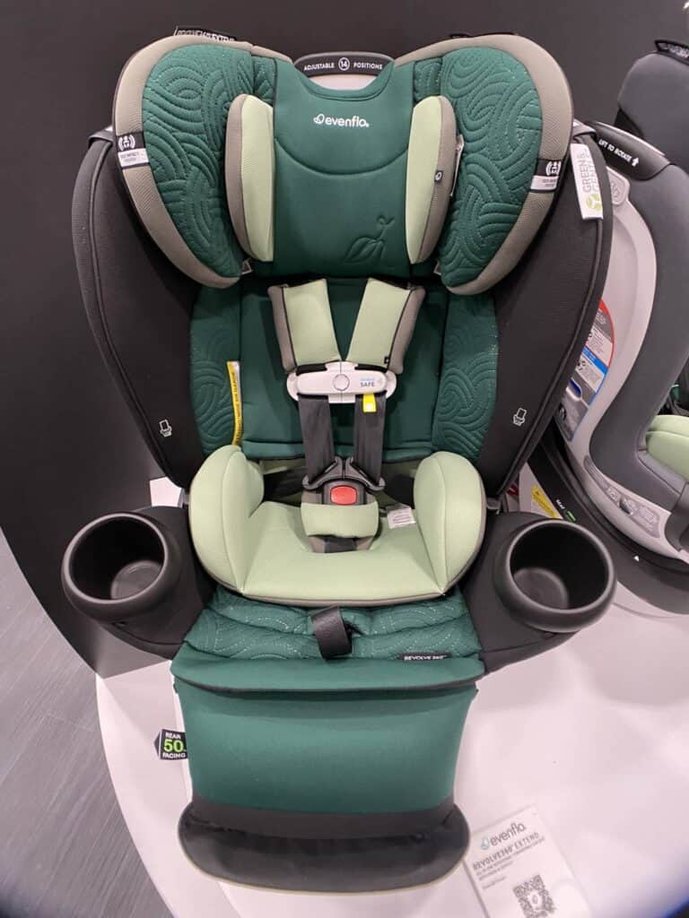 Evenflo Revolve 360 Extend All-in-One Rotational Car Seat in Green