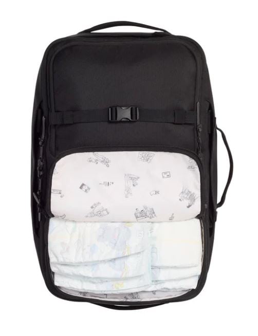 No Reception bag Essentials Compartment for diapers and wipes and other easy access items