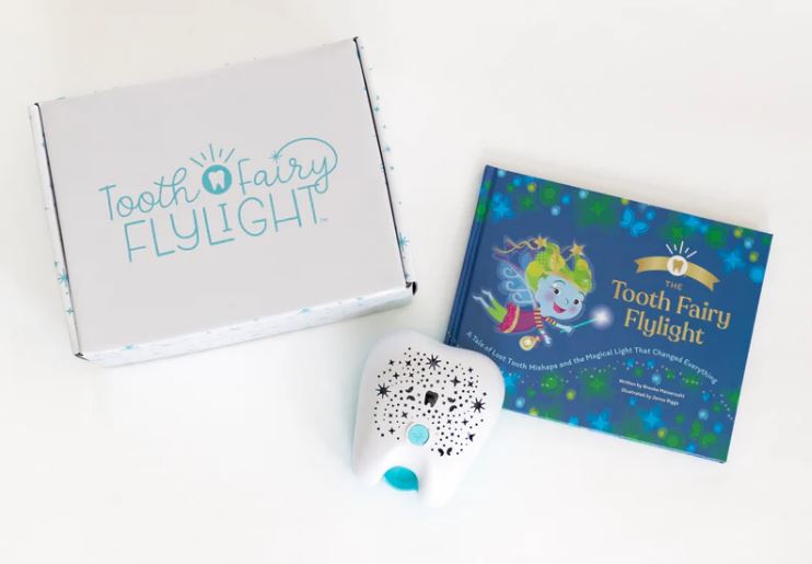 Tooth Fairy Flylight story book and a night light