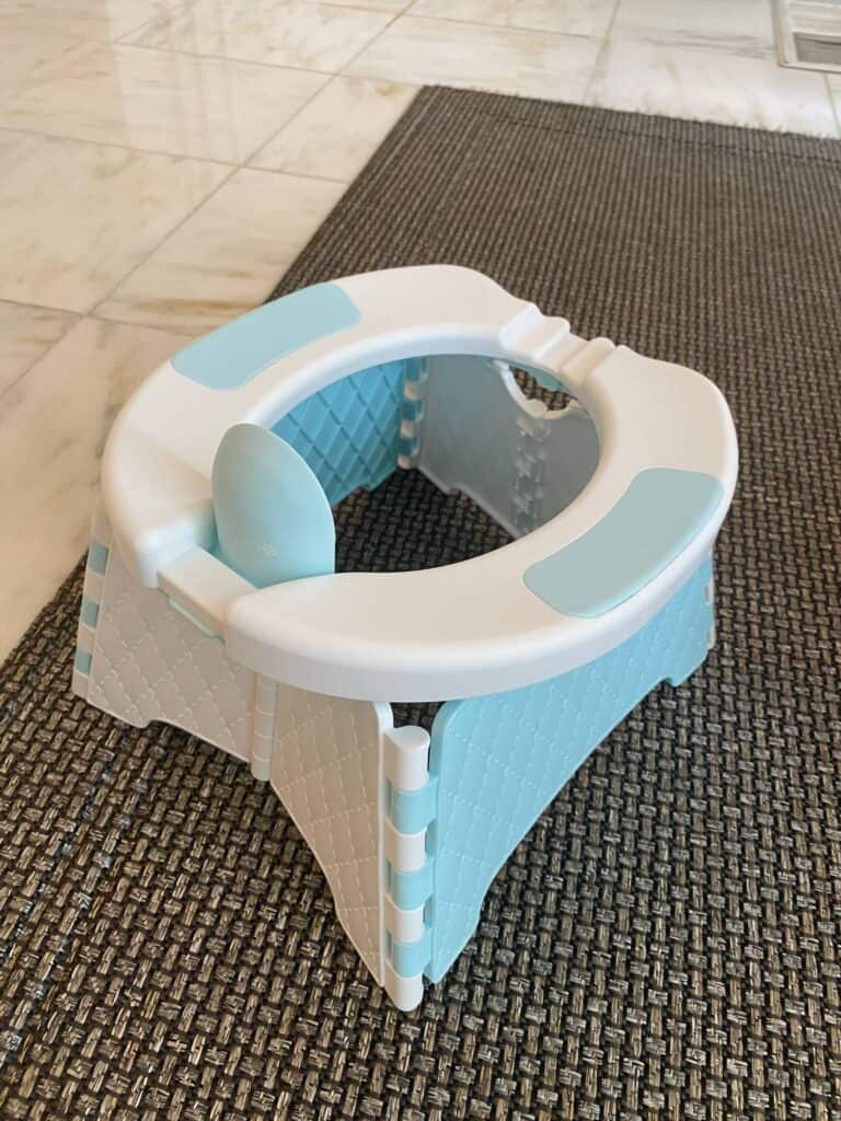 Jool Baby portable potty training chair unfolded