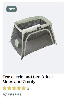 The regular market price of Babymoov travel crib and bed