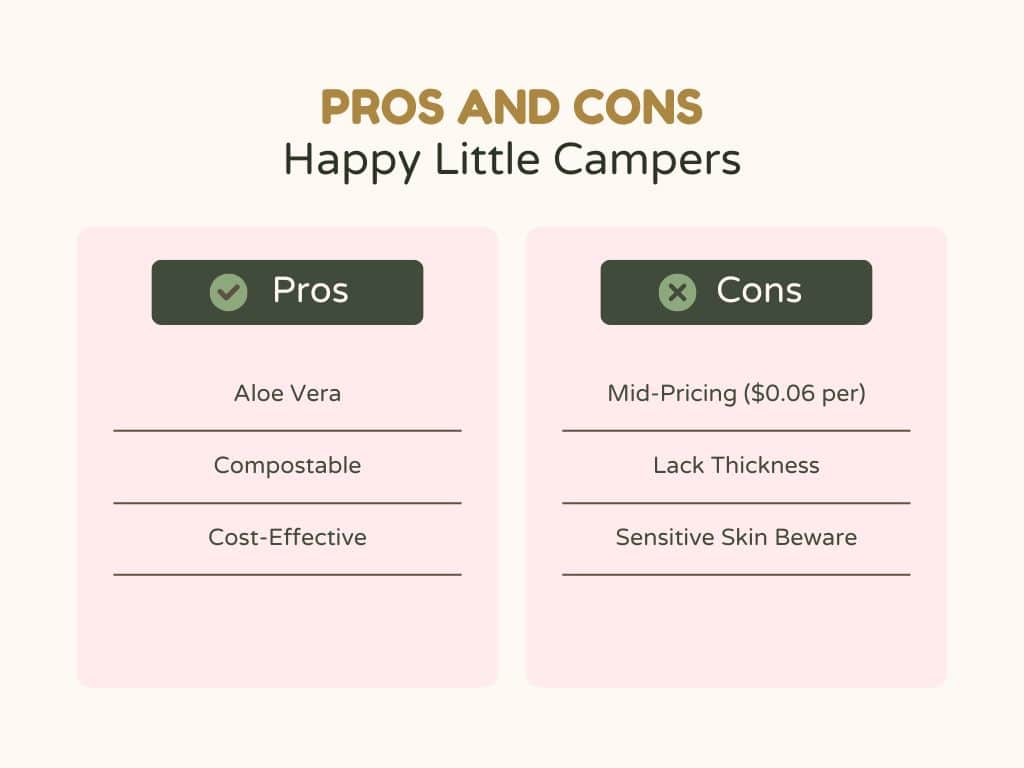 Pros and Cons Happy Little Campers Baby Wipes