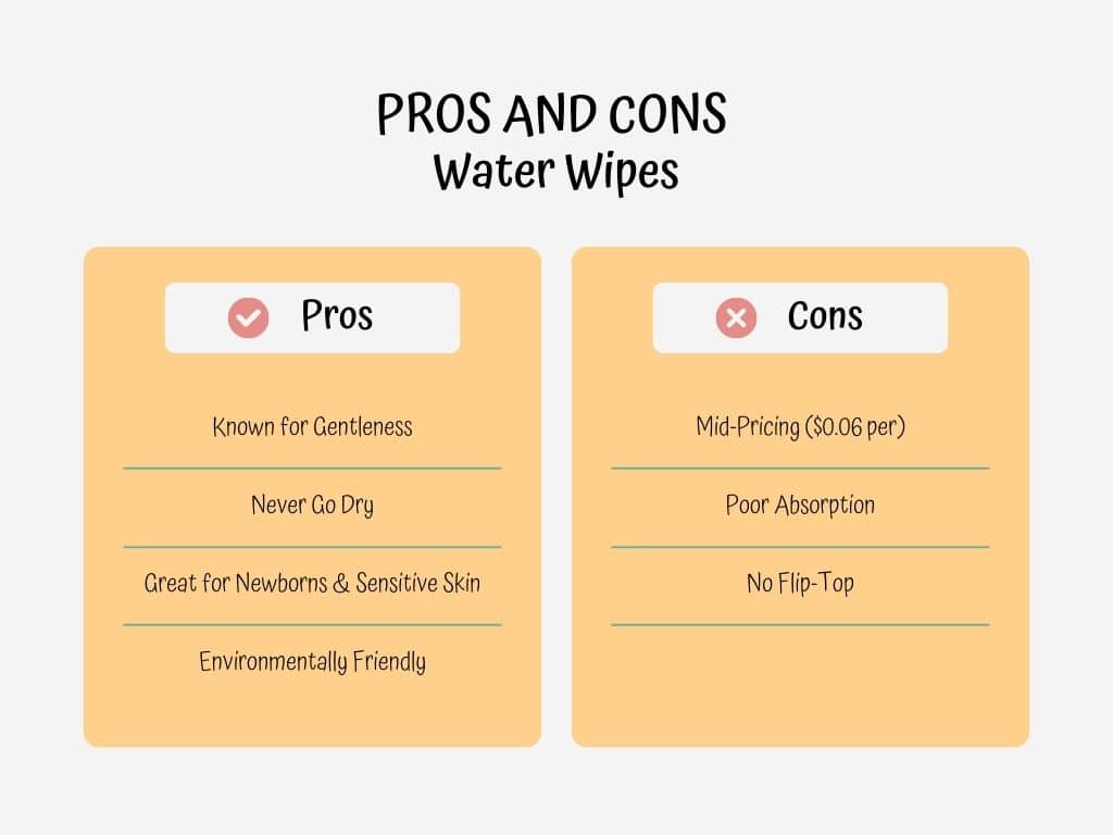 Pros and Cons Water Wipes