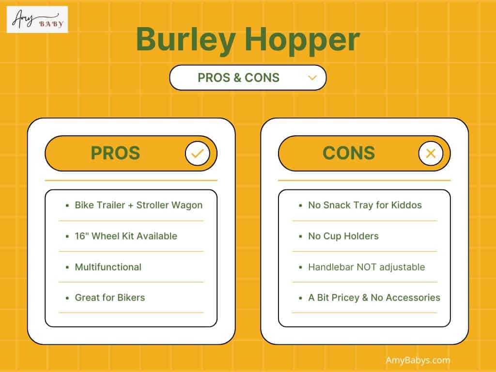 Burley hopper bike trailer pros and cons