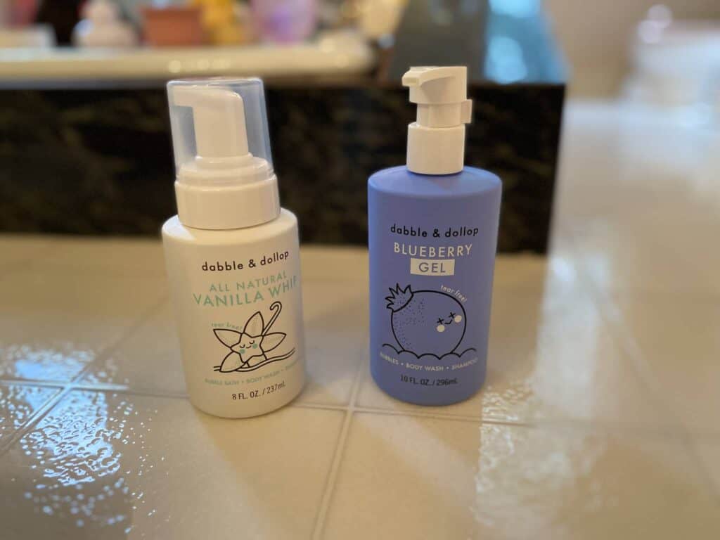 Dabble and Dolop clean kids and baby bath soap and shampoo