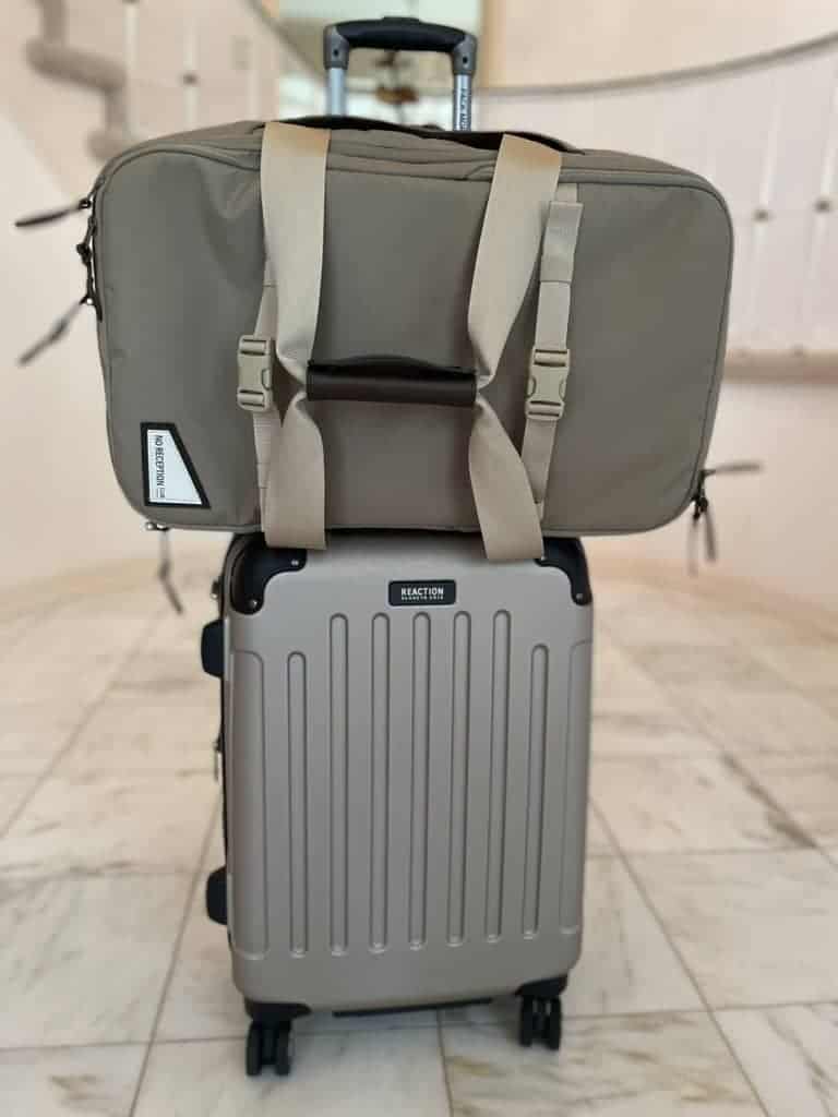 Diaper duffel bag for travel