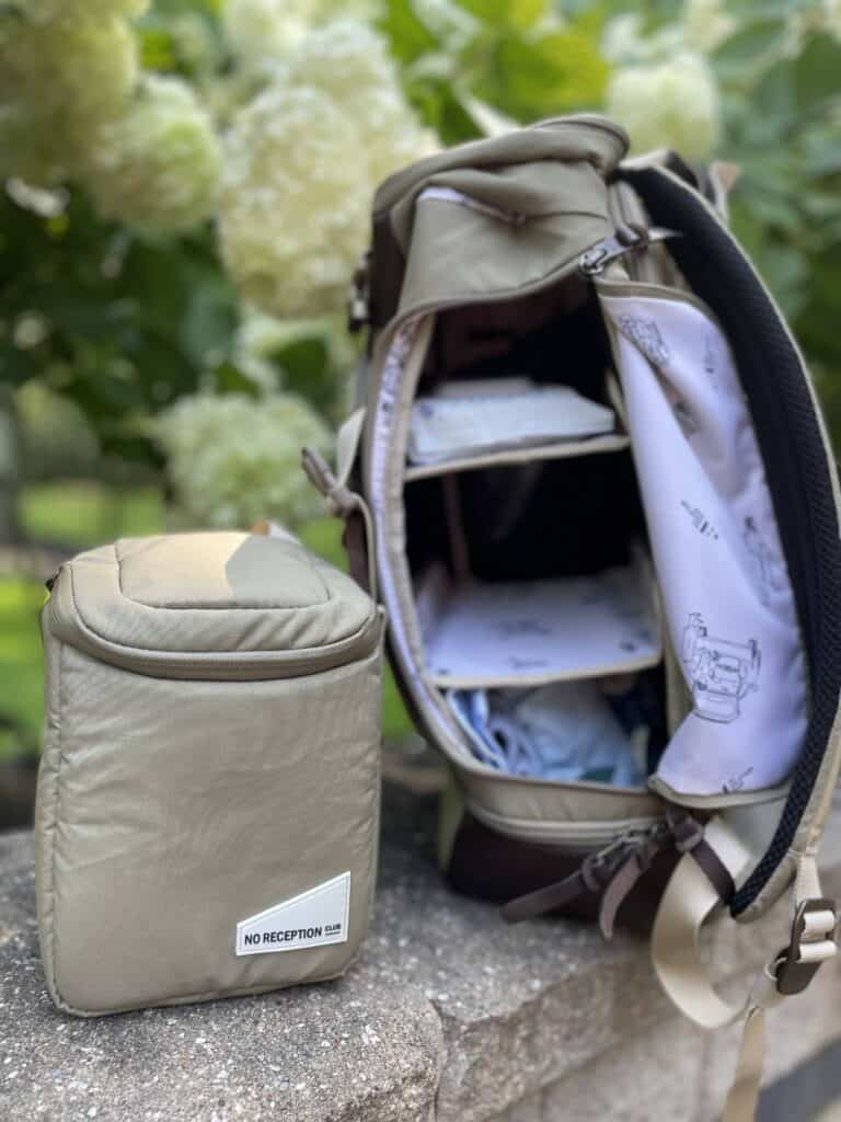 Mini cooler for the no reception club diaper bag