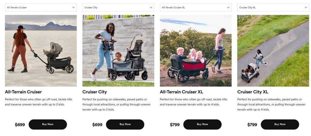 Veer Stroller wagon models
