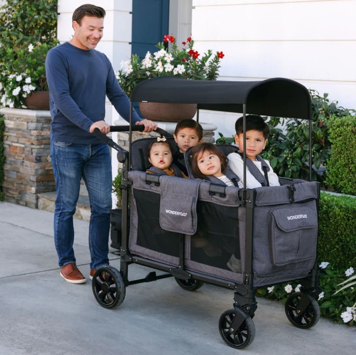 Wonderfold stroller wagon high wall design