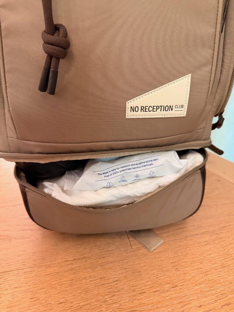 Emergency Compartment for Extra Diapers and Wipes