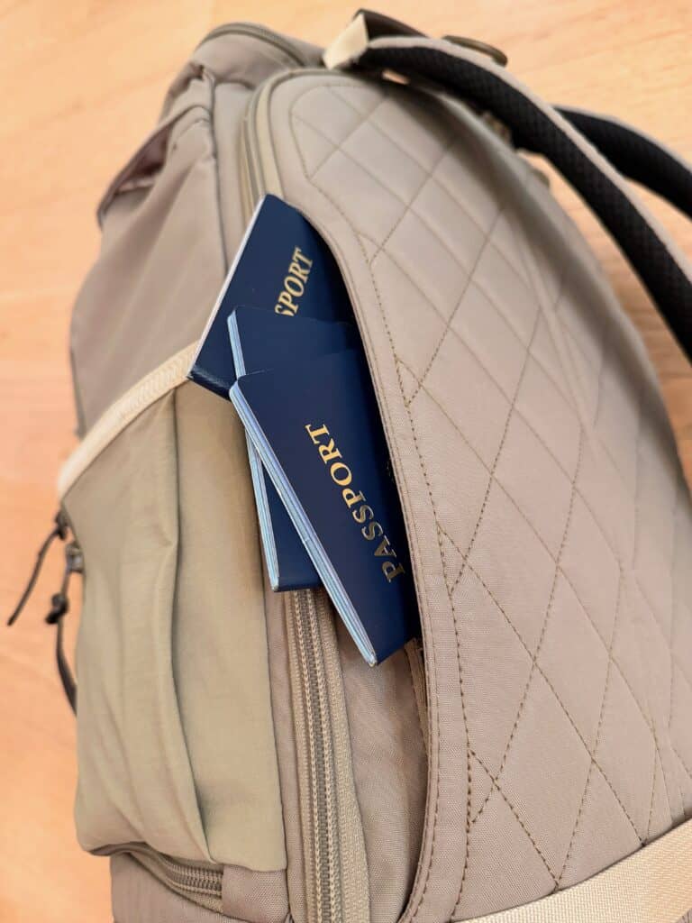 Passport in the Security Pocket