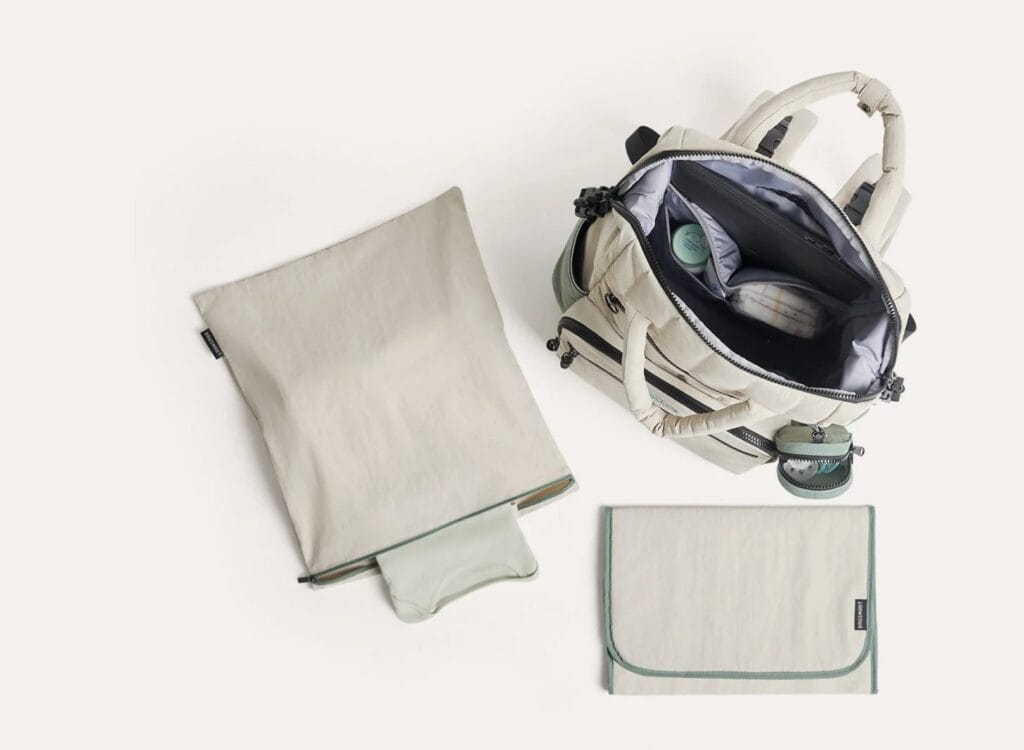 The inside of Bagsmart Paz Diaper Bag