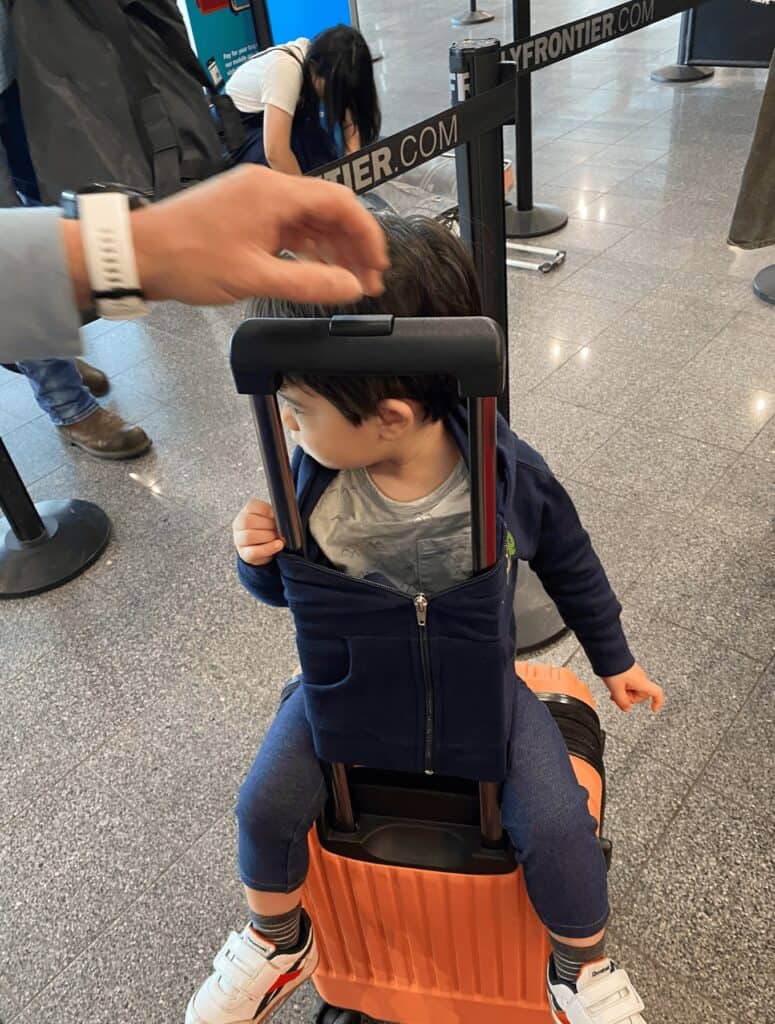 Airport with toddler